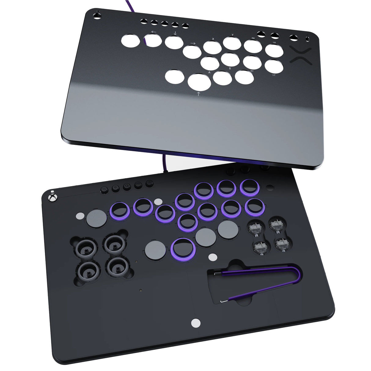Manette de combat sans levier - Xbox - Victrix Pro KO Leverless Fight Stick - Gris