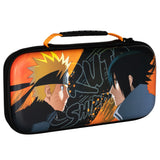 Housse de protection - Nintendo Switch 2 - Konix - Naruto Shippuden - Rangement accessoires - Naruto et Sasuke - Noir et orange