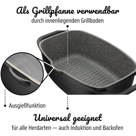 GSW Cocotte a induction Gourmet Granit - 6 l