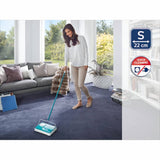 Leifheit Regulus carpet sweeper turquoise and white 11700