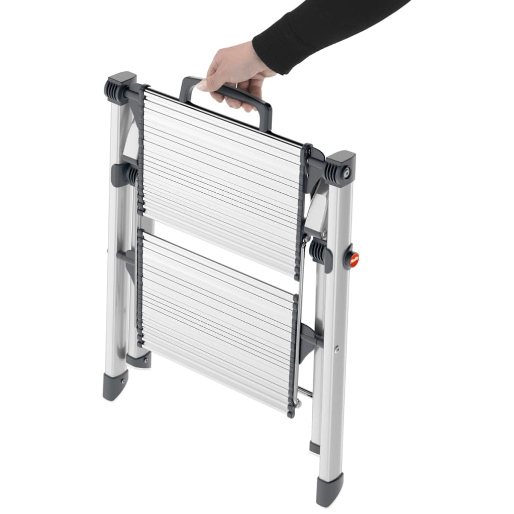 Hailo Stepladder 2 steps Mini Comfort 45 cm Aluminum 4310-100