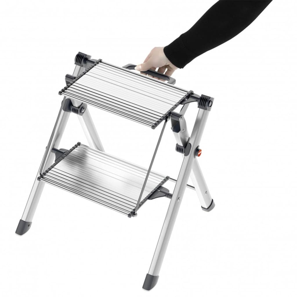 Hailo Stepladder 2 steps Mini Comfort 45 cm Aluminum 4310-100