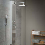 SCHÜTTE Shower panel with lever mixer TAHITI Inox