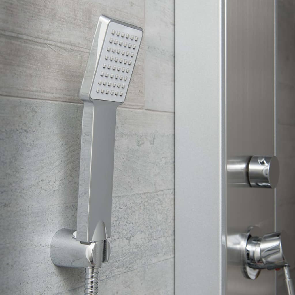 SCHÜTTE Shower panel with lever mixer TAHITI Inox