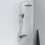 SCHÜTTE Ensemble de douche avec bac latéral AQUASTAR chrome-anthracite