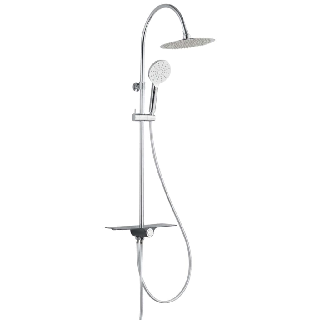 SCHÜTTE Ensemble de douche avec bac AQUASTAR chrome-anthracite