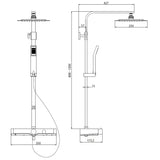 SCHÜTTE Système thermostatique de douche OCEAN