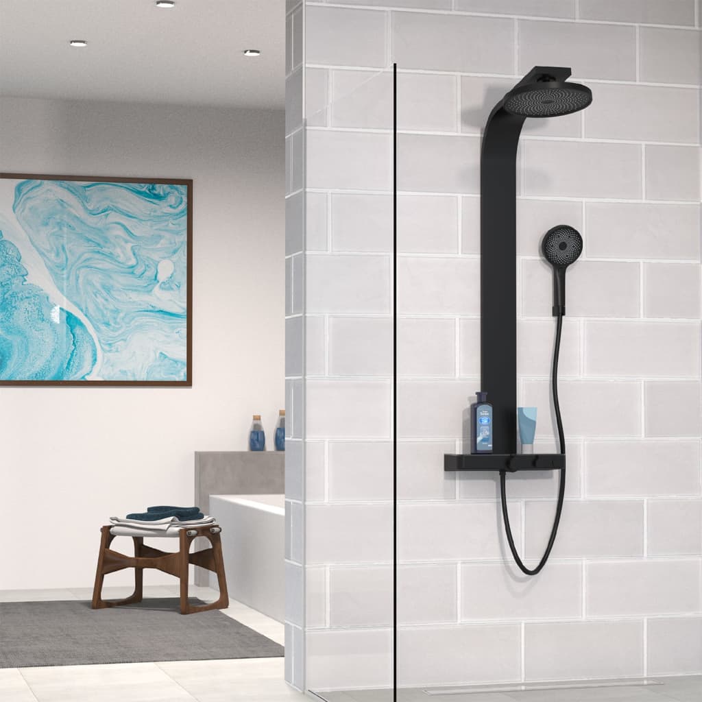 SCHÜTTE Shower head set with thermostatic tray SAMOA RAIN