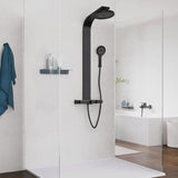 SCHÜTTE Shower head set with thermostatic tray SAMOA RAIN