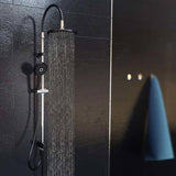 SCHÜTTE Jeu de douche au-dessus de tête MATAO RAIN Noir mat chromé