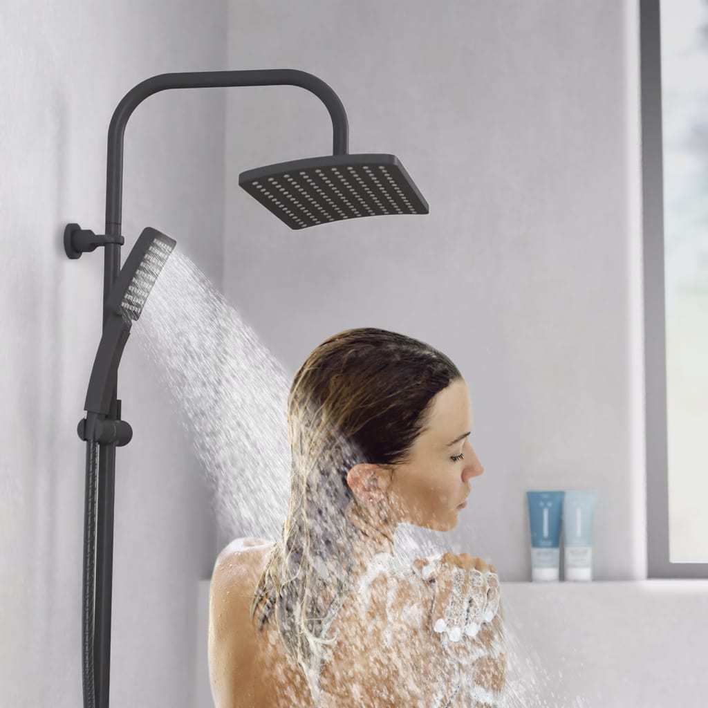 SCHÜTTE MALLORCA overhead shower set matt black