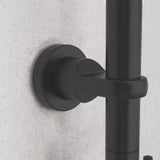 SCHÜTTE MALLORCA overhead shower set matt black