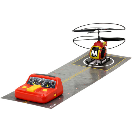 Hélicoptere télécommandé Pompier TOOKO - des 4 ans - Rouge