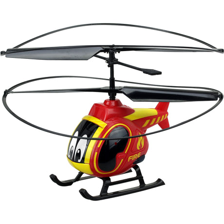 Hélicoptere télécommandé Pompier TOOKO - des 4 ans - Rouge