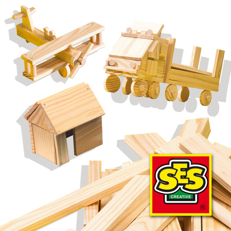 Atelier de menuiserie grande - SES CREATIVE - Kit complet - Jouets en bois