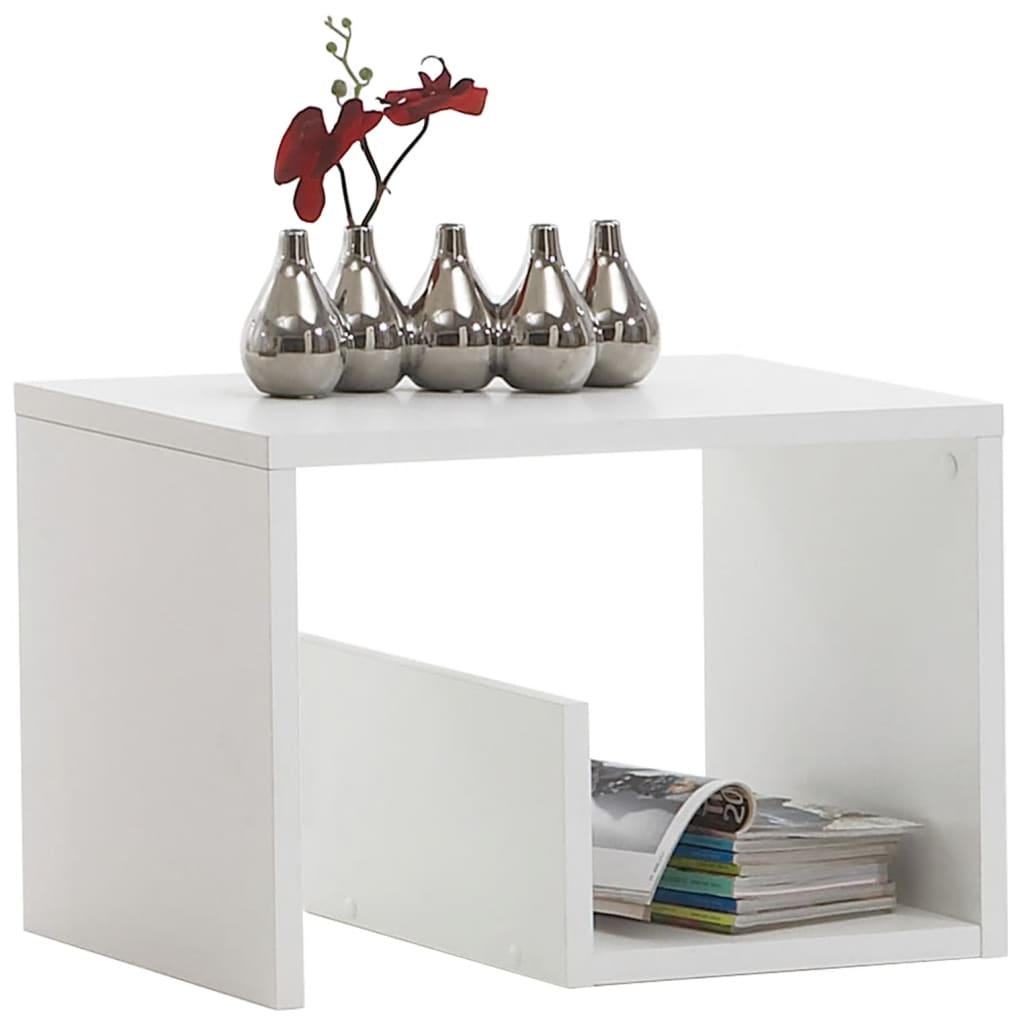 FMD Table basse 2 en 1 59,1x35,8x37,8 cm blanc