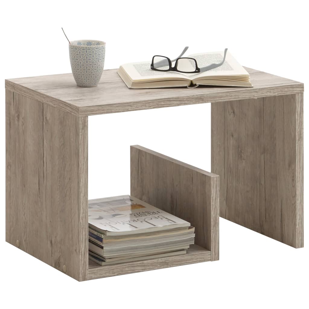 FMD Table basse 2 en 1 59,1x35,8x37,8 cm chêne sable