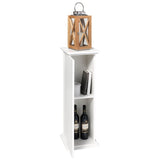 FMD Table d'appoint avec porte 88,5 cm Blanc