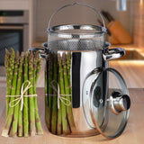 HI Asparagus pot 4 L Silver