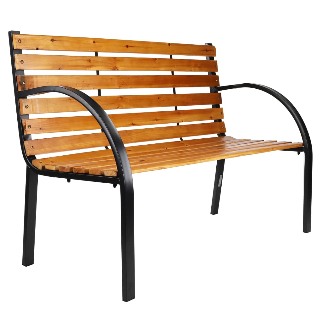 HI Banc de parc Marron 122x60x81 cm