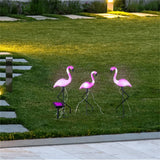 HI LED Solar Gartenstecker Flamingo 3 Stk