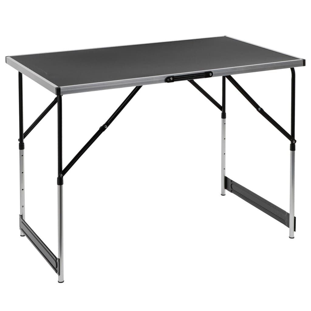 HI Table pliable 100 x 60 x 94 cm Aluminium