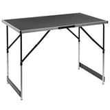 HI Table pliable 100 x 60 x 94 cm Aluminium