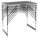 HI Table pliable 100 x 60 x 94 cm Aluminium