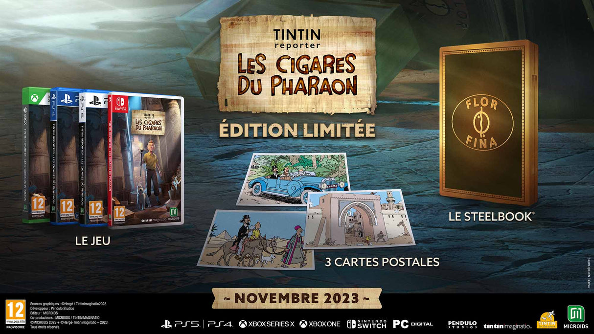 Tintin Reporter : Les Cigares Du Pharaon - Jeu nintendo Switch - Edition Limitée