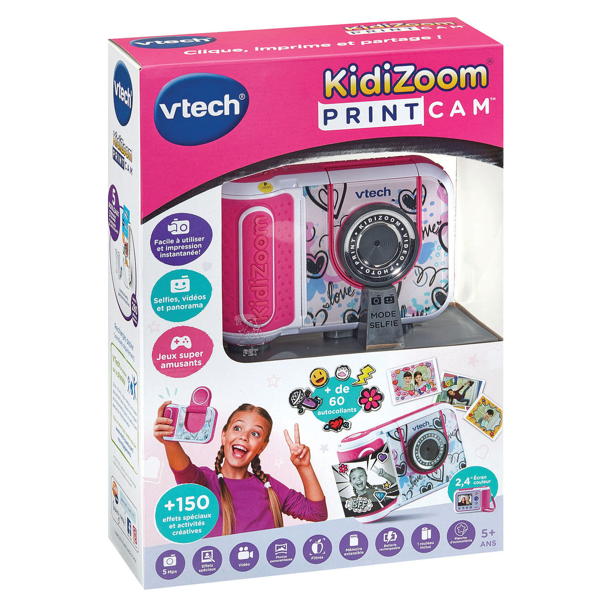 VTECH KIDIZOOM PRINT CAM (ROSE)