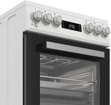 Cuisiniere vitrocéramique - WHIRLPOOL - W5V5LCW - 4 foyers - 7900 W - L50 cm - Blanc
