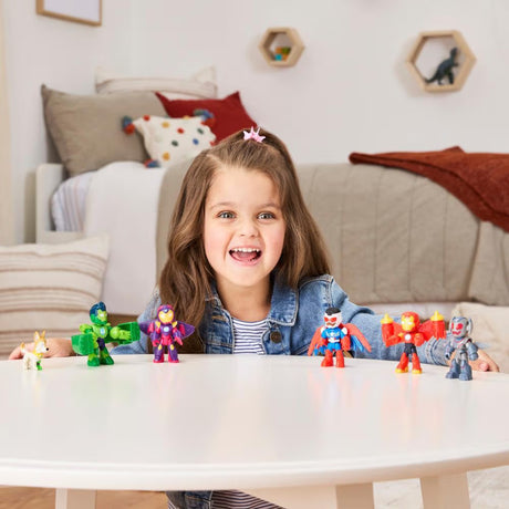 Pack 6 figurines Iron Man Avengers en armure, Marvel Iron Man and his Awesome Friends, des 3 ans