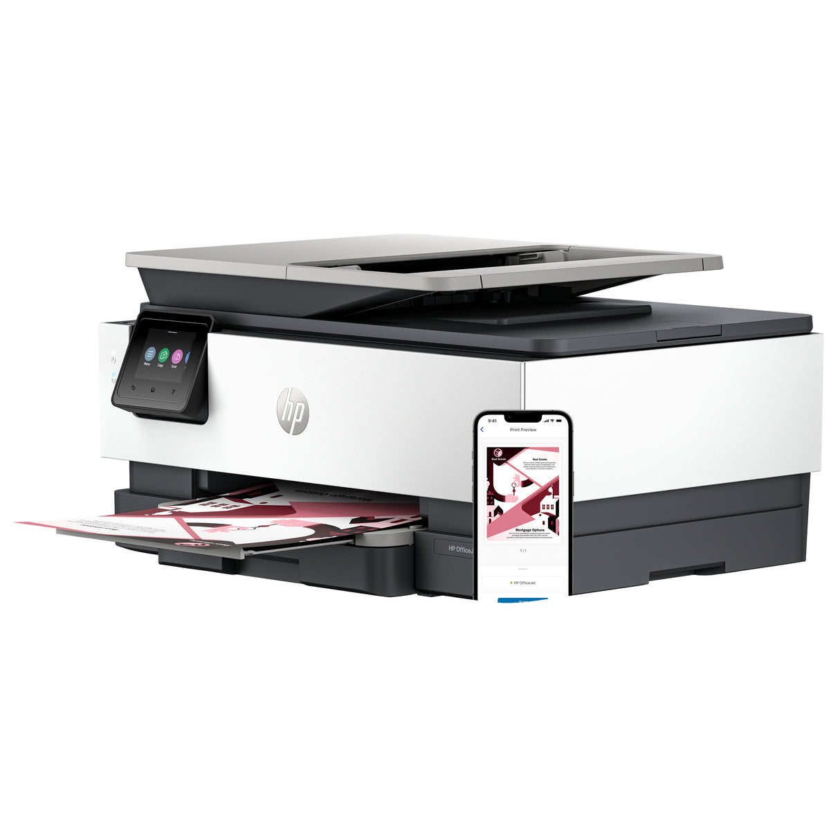 Imprimante tout-en-un HP OfficeJet Pro 8124e jet d'encre couleur avec 3 mois d'Instant Ink inclus avec HP+