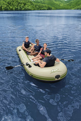 BATEAU GONFLABLE VOYAGERA© X4 SET HYDRO-FORCEA©, 350 X 145 CM, 4 ADULTES
