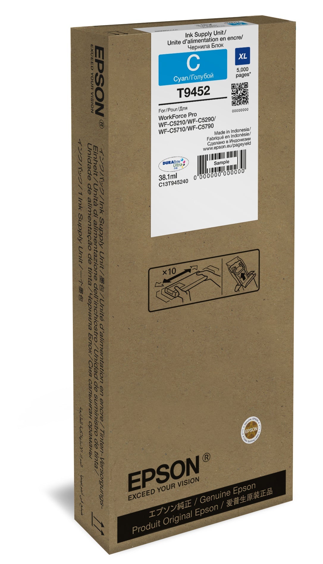 Cartouche d'encre Epson T9452 XL (Cyan)