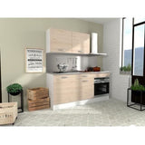 Cuisine complete OSLO - L 180cm - Chene - Plan de travail inclus