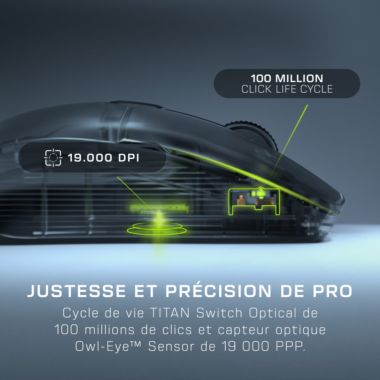 Souris gaming sans fil - TURTLE BEACH - Kone XP Air - Avec station de charge - Noir