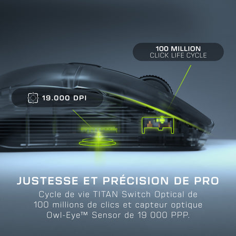 Souris gaming sans fil - TURTLE BEACH - Kone XP Air - Avec station de charge - Noir