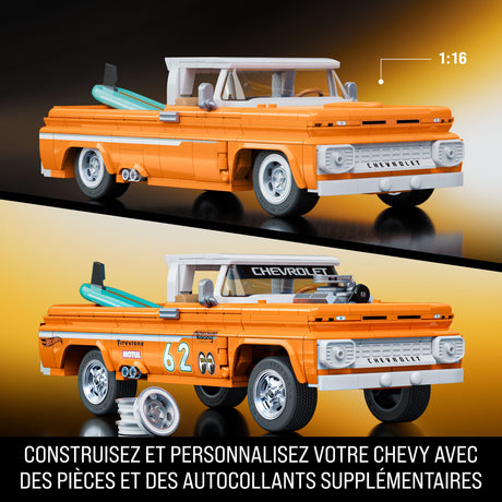 Hot Wheels - Coffret de Construction Custom Chevy Pickup 1962 Mattel Brick Shop - Mattel Brick Shop - JFT20