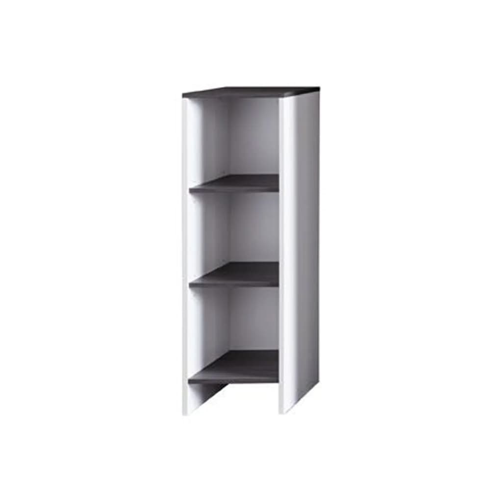 Trendteam SanDiego Bathroom Shelf White and Smoked Silver