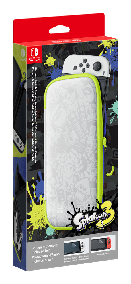 Pochette de transport et Protection d'écran pour Nintendo Switch OLED • Édition Splatoon 3