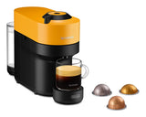 Machine a café capsules - Nespresso - De'Longhi - Vertuo pop - ENV90.Y - Jaune - 7 capsules Nespresso incluses