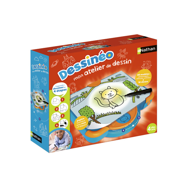 Plateforme de dessin éducative Dessinéo Atelier de dessin 2.0 de NATHAN pour enfant a partir de 4 ans