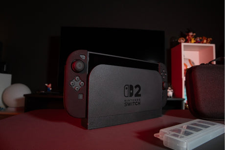 Pack d'accessoires gaming - KONIX - Nintendo Switch 2 - Housse - 4 appuie-pouces - Verre trempé - Boîtier 9 jeux - Écouteurs