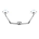 Support double-écran é fixer Tooq DB3132TNR 13"-32" (9kg max) (Argent)
