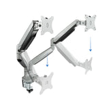 Support double-écran à fixer Tooq DB3132TNR 13"-32" (9kg max) (Argent)