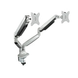 Support double-écran à fixer Tooq DB3132TNR 13"-32" (9kg max) (Argent)