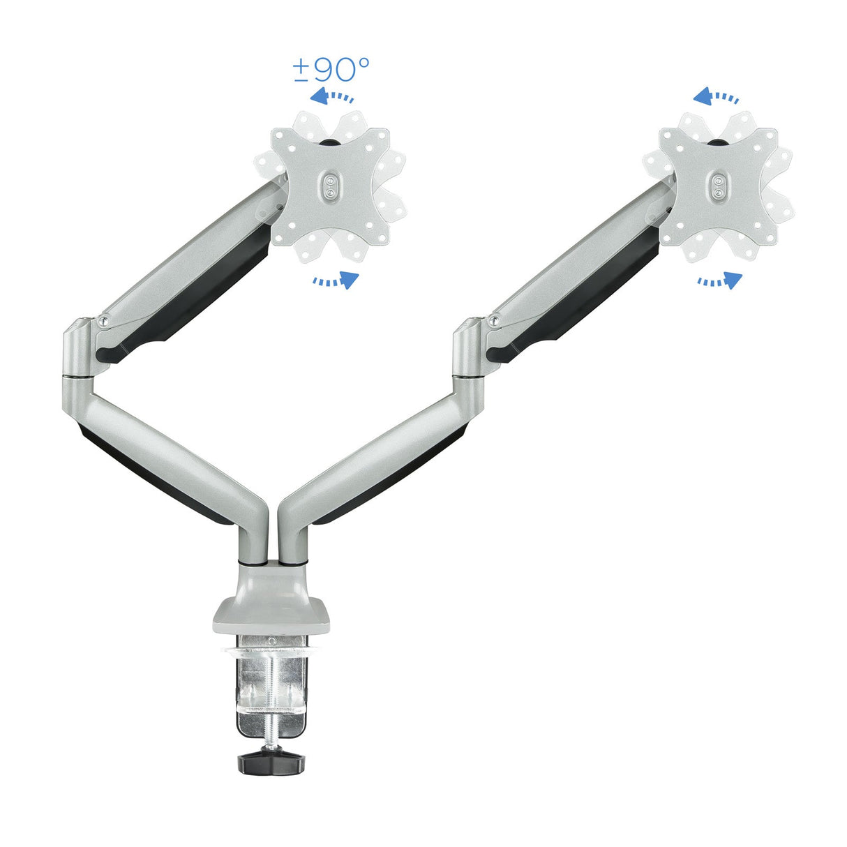 Support double-écran é fixer Tooq DB3132TNR 13"-32" (9kg max) (Argent)