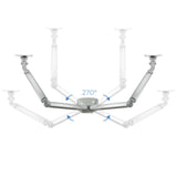 Support double-écran é fixer Tooq DB3132TNR 13"-32" (9kg max) (Argent)