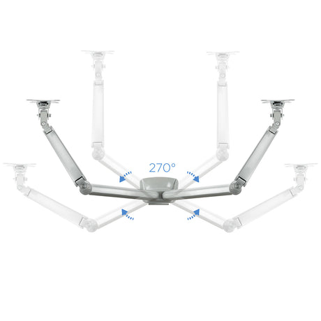 Support double-écran à fixer Tooq DB3132TNR 13"-32" (9kg max) (Argent)